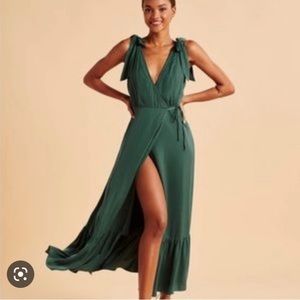 Abercrombie Satin Midi Dress